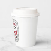 Festliches Servieren heißes Kakao Weihnachtsgebäck Pappbecher (Links)