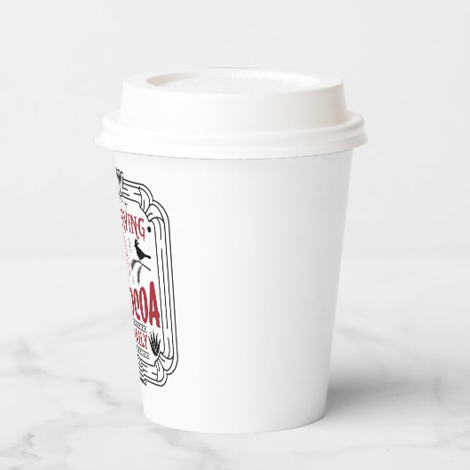 Festliches Servieren heißes Kakao Weihnachtsgebäck Pappbecher (Links)