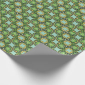 Festliches St. Patrick's Day Kleeblatt Geschenk Geschenkpapier (Ecke)