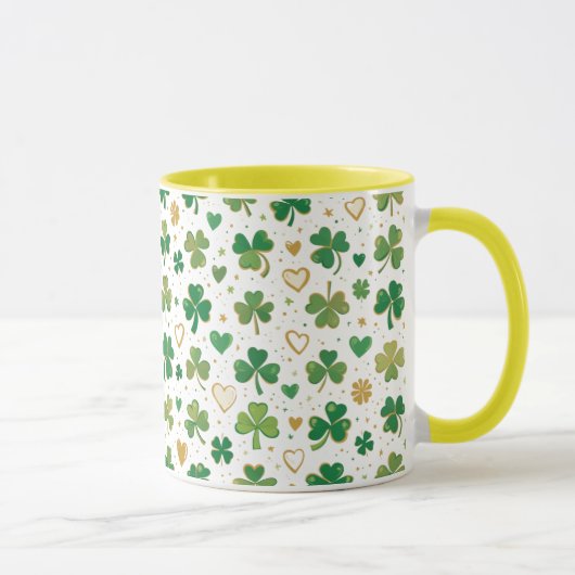 Festliches St. Patrick's Muster Tasse (Rechts)