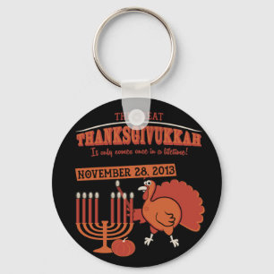 Festliches 'Thanksgivukkah Schlüsselanhänger