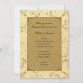 Festliches und elegantes Hochzeitsessen Probe Einladung (Vorderseite)