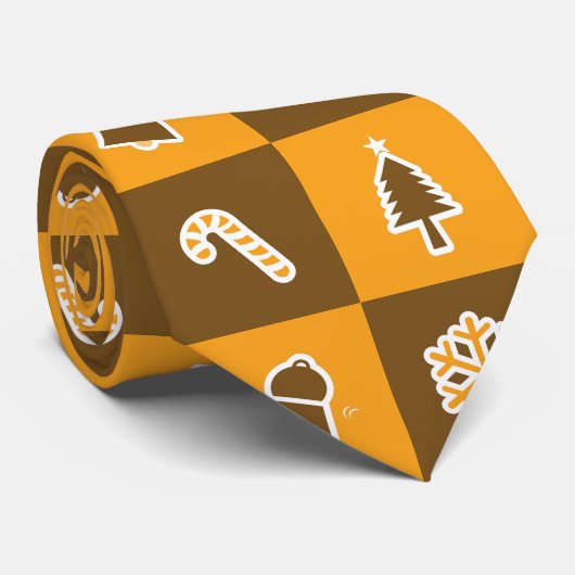 Festliches Urlaubsrastermuster Krawatte (Gerollt)