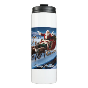 Festliches vintage-Traditions-Weihnachts-  Thermosbecher