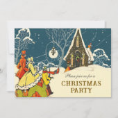 Festliches Vintages Viktorianisches Party Einladung (Vorderseite)