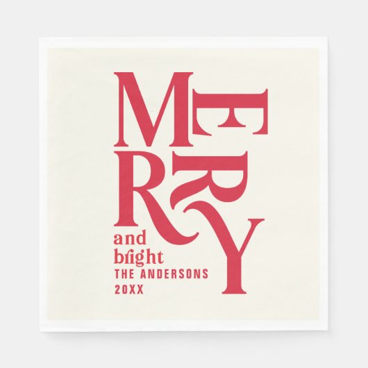 Festliches Vintages Weihnachtsfest Party Serviette (Vorderseite)