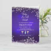 Festliches Weihnachts-Cocktail-Party Einladung (Stehend Vorderseite)