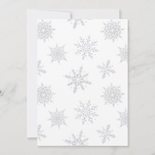 Festliches Weihnachts-Cocktail-Party Einladung (Rückseite)