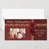 Festliches Weihnachts Entwurf Feiertagskarte (Vorne/Hinten)