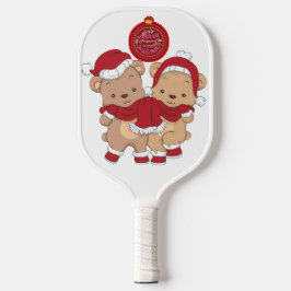 Festliches Weihnachts-Pickleball-Paddeldesign Pickleball Schläger