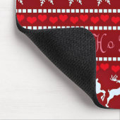 Festliches Weihnachts-Schneeflockenmuster Mousepad (Ecke)