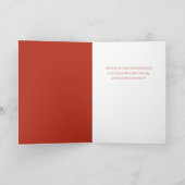 Festliches Weihnachts-Winter-Grün-Foto Feiertagskarte (Innenseite)