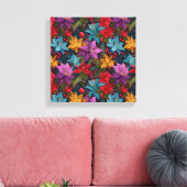 Festliches Weihnachtsbotanikmuster Leinwanddruck (Insitu (Wohnzimmer))