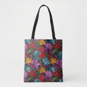 Festliches Weihnachtsbotanikmuster Tasche (Vorderseite)