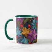 Festliches Weihnachtsbotanikmuster Tasse (Links)