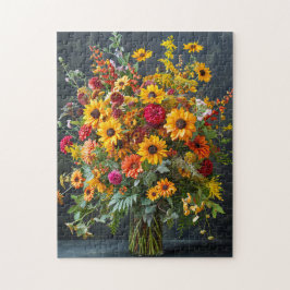 Festliches Weihnachtsbouquet mit Tanne und Weihnac Puzzle