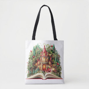 Festliches Weihnachtsbuch-Design Tasche