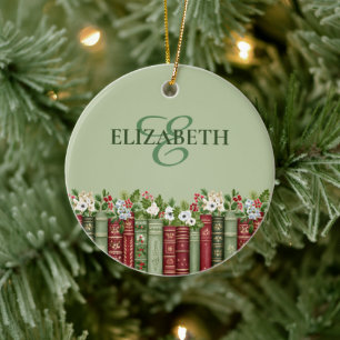 Festliches Weihnachtsbuch Persönliches Geschenk fü Keramik Ornament