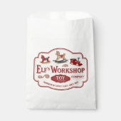 Festliches Weihnachtself-Party Geschenktütchen (Vorderseite)