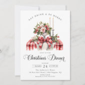 Festliches Weihnachtsessen Einladung (Vorderseite)