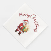 Festliches Weihnachtsessen Napkin | Holiday Tablew Serviette (Ecke)