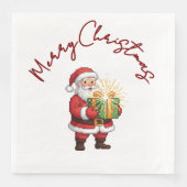 Festliches Weihnachtsessen Napkin | Holiday Tablew Serviette (Vorderseite)