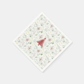 Festliches Weihnachtsessen Papier Napkins Serviette (Ecke)