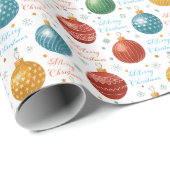 Festliches Weihnachtsfest Custom Geschenkpapier (Rolleneckpunkt)