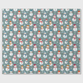 Festliches Weihnachtsfest Custom Geschenkpapier (Flach)