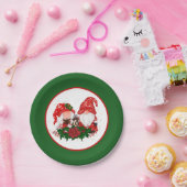 Festliches Weihnachtsfest Gnomes Party Pappteller (Party)