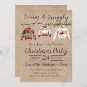 Festliches Weihnachtsfest im Sweater-Party Einladung (Vorne/Hinten)
