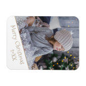 Festliches Weihnachtsfest Keepake Foto Magnet (Horizontal)