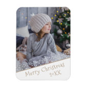 Festliches Weihnachtsfest Keepake Foto Magnet (Vertikal)