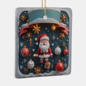 Festliches Weihnachtsfest Keramikornament (Rechts)