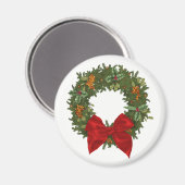 Festliches Weihnachtsfest Magnet (Vorderseite/Rückseite)