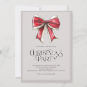 Festliches Weihnachtsfest Party Einladung mit Weih (Vorderseite)