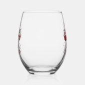 Festliches Weihnachtsfest - Party Weinglas Ohne Stiel (Rechts)