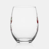 Festliches Weihnachtsfest - Party Weinglas Ohne Stiel (Links)