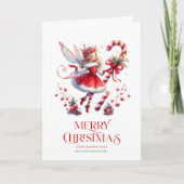 Festliches Weihnachtsfest - personalisierbares Fot Karte (Vorderseite)