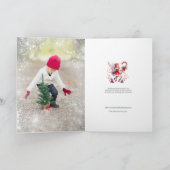 Festliches Weihnachtsfest - personalisierbares Fot Karte (Innenseite)