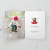 Festliches Weihnachtsfest - personalisierbares Fot Karte (Innenseite)