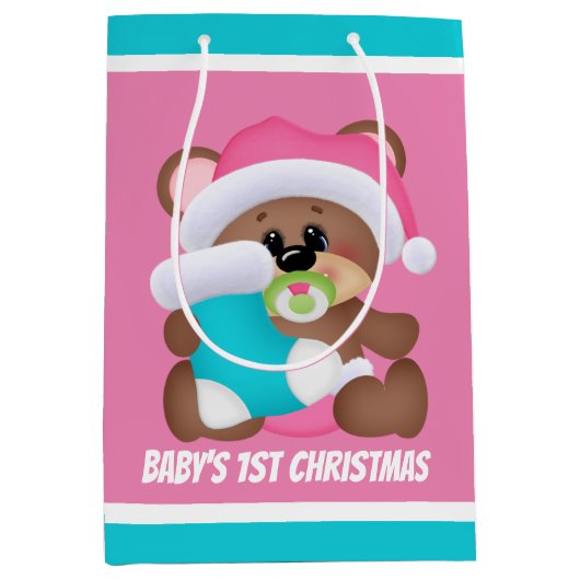 Festliches Weihnachtsgebäck erster Party Mittlere Geschenktüte (Vorderseite)