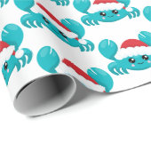 Festliches Weihnachtsgebäck mit gekacheltem Party Geschenkpapier (Rolleneckpunkt)