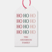 Festliches Weihnachtsgeschenk-Tag Geschenkanhänger (Vorderseite)