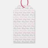Festliches Weihnachtsgeschenk-Tag Geschenkanhänger (Rückseite)