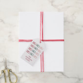 Festliches Weihnachtsgeschenk-Tag Geschenkanhänger (Mit Garn)