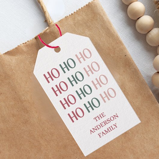 Festliches Weihnachtsgeschenk-Tag Geschenkanhänger