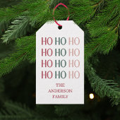 Festliches Weihnachtsgeschenk-Tag Geschenkanhänger