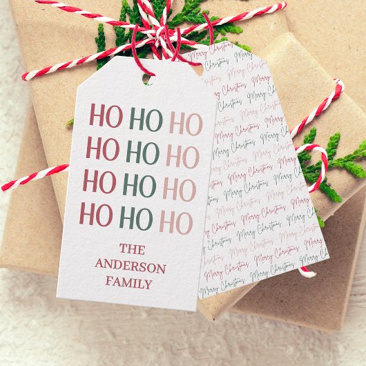 Festliches Weihnachtsgeschenk-Tag Geschenkanhänger