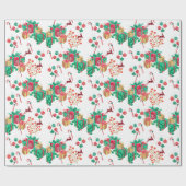 Festliches Weihnachtsgeschenkpapier Geschenkpapier (Flach)